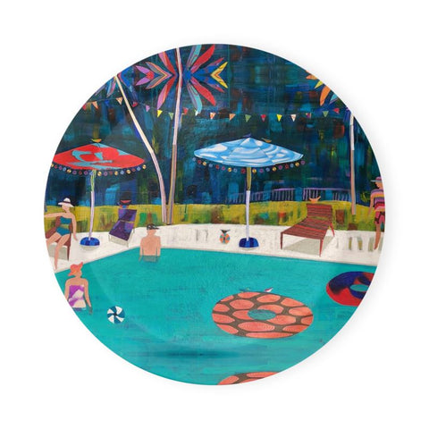 Round Coaster Trays - Poolside